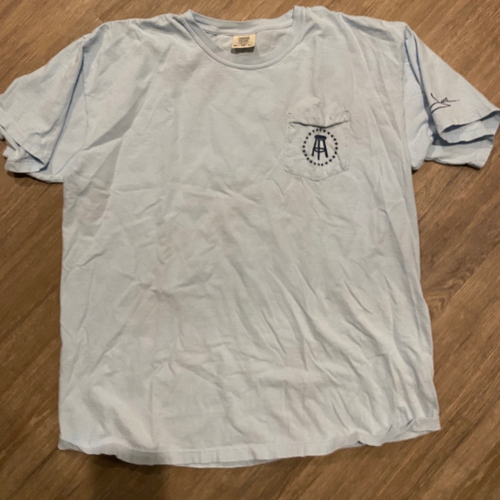 barstool sports x Jake Owen XL light blue tee shirt
